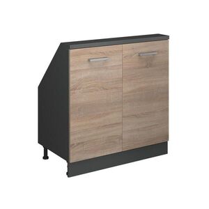 Vicco KUCHYNSKÁ SKRIŇA PRE ŠIKMÉ STRECHY R-Line Sonoma 80 cm s 2 dverami vyobraziť