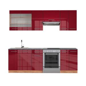 Vicco KUCHYNSKÝ KÚT Fame-Line Bordeaux vysoký lesk/dub Goldkraft 240 cm , AP Antracit vyobraziť