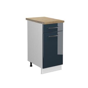 Vicco KUCHYNSKÁ SPODNÁ SKRINKA Fame-Line Tmavo modrá vysoký lesk 40 cm , AP Oak vyobraziť