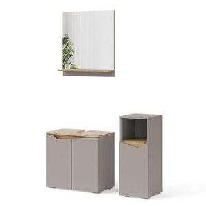 Vicco KÚPEĽŇA Marelle Greige 3 diely, s midi skrinkou vyobraziť