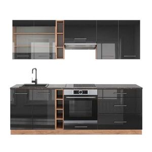 Vicco KUCHYNSKÝ KÚT Fame-Line Antracit vysoký lesk/dub Goldkraft 235 cm , AP Antracit vyobraziť
