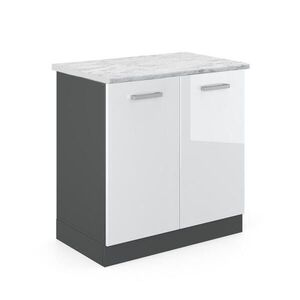 Vicco SPODNÁ SKRINKA POD DREZ R-Line Biely vysoký lesk 80 cm AP mramor vyobraziť