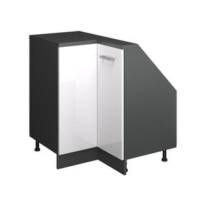 Vicco ROHOVÁ KUCHYNSKÁ SKRIŇA PRE ŠIKMÉ STRECHY R-Line Biely vysoký lesk 75.6 cm s 1 dverami vyobraziť