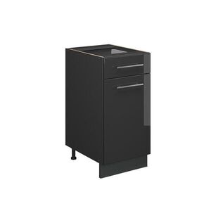 Vicco KUCHYNSKÁ SPODNÁ SKRINKA Fame-Line Antracit vysoký lesk 40 cm , AP Oak vyobraziť