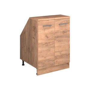 Vicco KUCHYNSKÁ SKRIŇA PRE ŠIKMÉ STRECHY R-Line Dub Goldkraft 60 cm s 2 dverami, korpus skrine hĺbka 60 cm vyobraziť