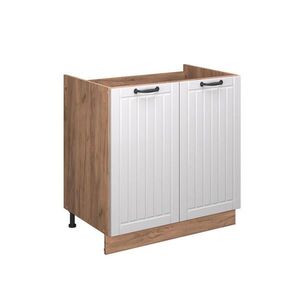 Vicco SPODNÁ SKRINKA POD DREZ Fame-Line Biely vidiecky dom 80 cm , AP Antracit vyobraziť