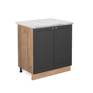 Vicco SPODNÁ SKRINKA POD DREZ Fame-Line Antracitové zlato 80 cm , AP Marble vyobraziť