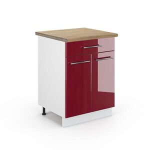 Vicco KUCHYNSKÁ SPODNÁ SKRINKA Fame-Line Bordeaux vysoký lesk 60 cm so zásuvkou, AP dub vyobraziť