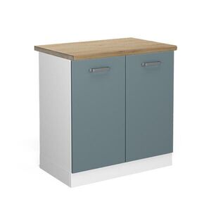 Vicco SPODNÁ SKRINKA POD DREZ R-Line Modrošedá 80 cm , AP Oak vyobraziť
