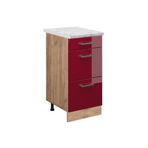 Vicco KUCHYNSKÁ SPODNÁ SKRINKA R-Line Červený vysoký lesk 40 cm AP mramor vyobraziť