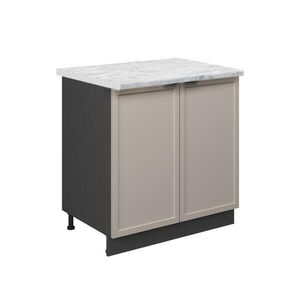 Vicco KUCHYNSKÁ SPODNÁ SKRINKA Fame-Line, GreyBeige/antracitová, 80 cm Marmori työtaso vyobraziť