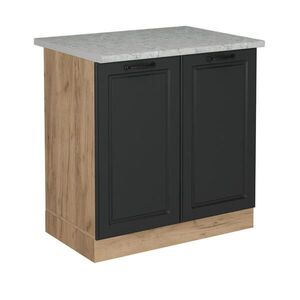 Vicco SPODNÁ SKRINKA POD DREZ R-Line Antracitový vidiecky dom 80 cm AP mramor vyobraziť