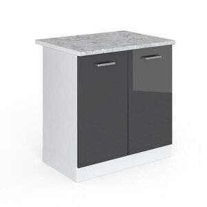 Vicco SPODNÁ SKRINKA POD DREZ R-Line Antracit vysoký lesk 80 cm s pracovnou doskou vyobraziť
