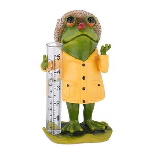 Relaxdays DAŽĎOMER Viacfarebný Žaba Polyresin 19 cm vyobraziť
