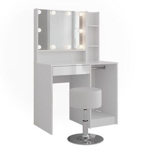 Vicco TOALETNÝ STOLÍK Sherry Biela/biela s vysokým leskom 89.8 cm 5 dielov vyobraziť