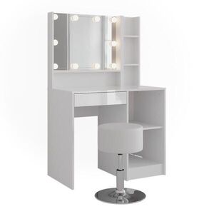 Vicco TOALETNÝ STOLÍK Sherry Biela/biela s vysokým leskom 89.8 cm 5 dielov vyobraziť