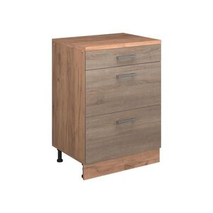 Vicco ROZŠIRUJÚCA KOMODA Rion, Sonoma/Dub Goldkraft, 60 x 46 cm bez sklonu s 3 zásuvkami vyobraziť