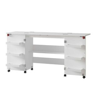 Vicco ŠIJACÍ STÔL Carmen biely 160 x 80.2 cm so 6 policami vyobraziť