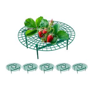Relaxdays PODPORA Zelená 6-dielna-sada plast 10x30 cm na jahody vyobraziť