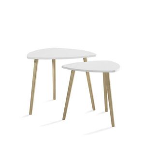 Vicco KONFERENČNÝ STOLÍK Twino Biela/Sonoma 48 x 45 cm Sada 2 ks vyobraziť