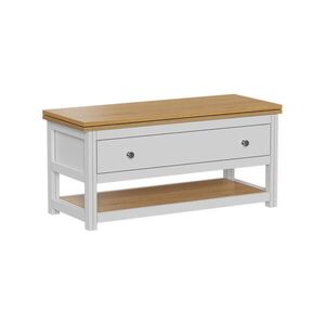 Vicco KONFERENČNÝ STOLÍK Vikla Biela/dubová 100 x 40 cm s rozkladacou stolovou doskou vyobraziť