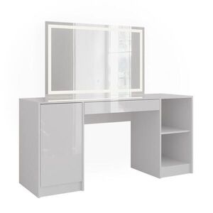 Vicco TOALETNÝ STOLÍK Sherry Biela/biela s vysokým leskom 158.2 cm s LED zrkadlom vyobraziť