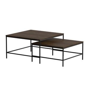 Vicco SÚPRAVA KONFERENČNÉHO STOLÍKA Ramio Rustikálny dub/čierna 80 x 80 cm 2 časti vyobraziť
