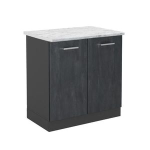 Vicco SPODNÁ SKRINKA POD DREZ R-Line Čierny betón 80 cm AP mramor vyobraziť