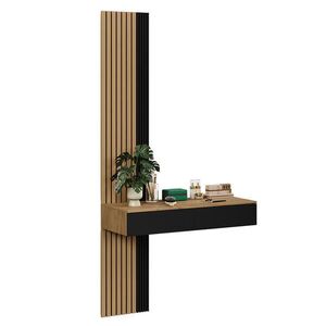 Vicco TOALETNÝ STOLÍK Melina Dub/čierna 100 cm s 2 zásuvkami vyobraziť