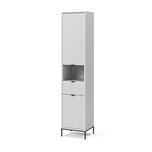 Vicco KÚPEĽŇOVÁ SKRINKA Eliza biely 40 x 190 cm s dvierkami a zásuvkou vyobraziť