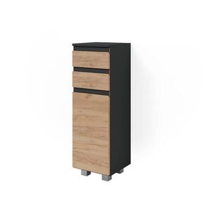 Vicco MIDI SKRINKA J-Shape, antracitová/Dub Goldkraft, 30 x 95 cm vyobraziť