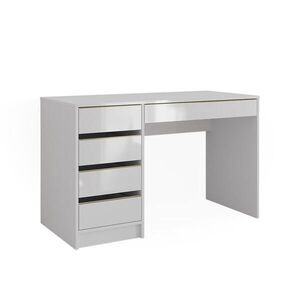 Vicco STÔL Sherry Biely vysoký lesk 55 x 120 cm so zásuvkami vyobraziť