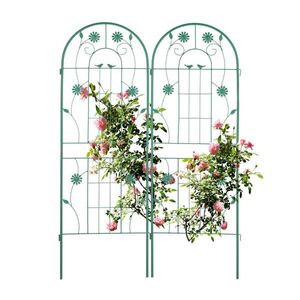Relaxdays MREŽA Svetlozelená 2-dielna sada kov 150 cm vyobraziť