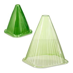 Relaxdays KRYT Zelený 10-kusový set PVC 22x19x19 cm vyobraziť