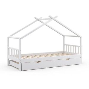 VitaliSpa DOMÁCA POSTEĽ Design biely 90x200 cm s hosťovskou posteľou vyobraziť