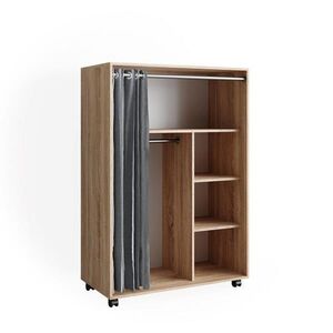 Vicco ŠATNÍKOVÁ SKRIŇA Doros Sonoma 100 x 146.6 cm s valčekmi vyobraziť