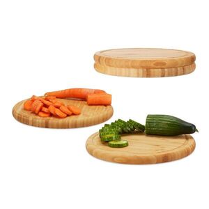 Relaxdays DOSKA prírodná 4-dielny-set bambus 30x30 cm vyobraziť