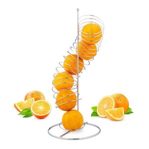 Relaxdays STOJAN Strieborný kovová špirála 48 cm vyobraziť