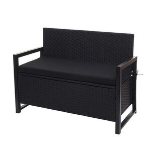 MCW POLY-RATTAN 2-MIESTNA LAVICA Antracitová, Čierna vyobraziť