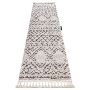 rugsX BEHÚŇ BERBER RABAT, krémová - strapce, do kuchyne, predsiene, chodby, haly 80/200 cm vyobraziť