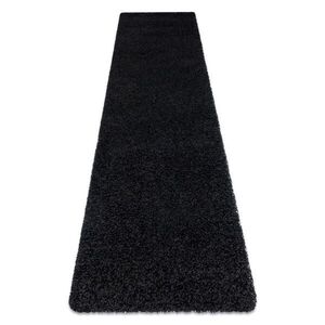 rugsX BEHÚŇ SOFFI shaggy 5cm čierna - do kuchyne, predsiene, chodby, haly 60/300 cm vyobraziť