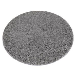 rugsX OKRÚHLY koberec SOFFI shaggy 5cm sivá 120 cm vyobraziť
