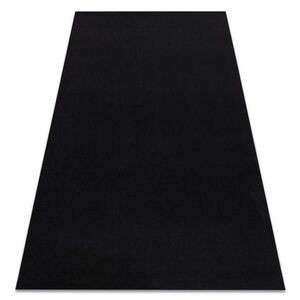 rugsX POGUMOVANÝ koberec RUMBA jednofarebné čierna 70/250 cm vyobraziť