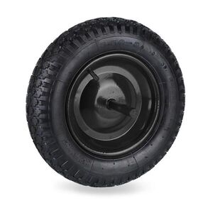Relaxdays KOLESO Čierne pneumatické 3, 50-8 oceľový disk 120 kg vyobraziť