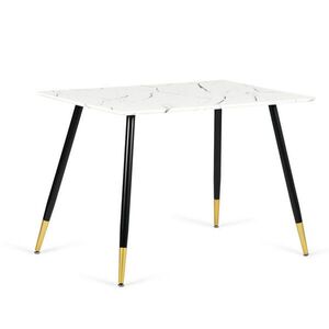 Urban Meuble JEDÁLENSKÝ STÔL 110/70/75 cm Rechteckige weiße Marmoroptik vyobraziť