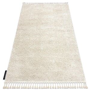 rugsX KOBEREC BERBER 9000, krémová - strapce, Maroko Shaggy 80/150 cm vyobraziť