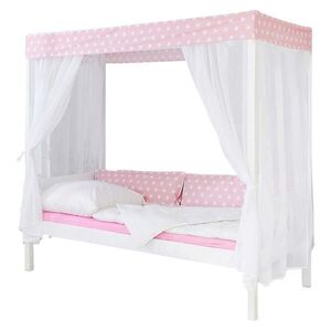 Livetastic POSTEĽ S NEBESAMI, 90/200 cm ružová, biela vyobraziť