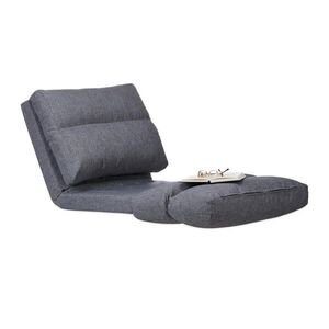 Relaxdays LEŽADLO Tmavosivé skladacie polohovateľné s opierkou hlavy 60x194 cm vyobraziť