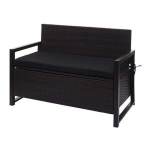 MCW POLY-RATTAN 2-MIESTNA LAVICA Hnedá, Čierna vyobraziť