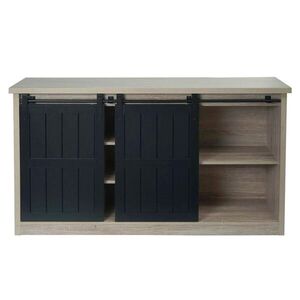 MCW HIGHBOARD dekor buk, čierna vyobraziť